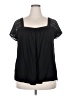 Torrid Black Short Sleeve Blouse Size 2X Plus (2) - photo 1