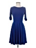 Express Solid Blue Cocktail Dress Size S - photo 1