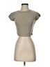 Fashion Nova Tan Short Sleeve Turtleneck Size S - photo 1