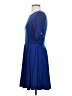 Express Solid Blue Cocktail Dress Size S - photo 5