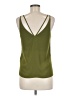 Topshop 100% Polyester Green Sleeveless Top Size 6 - photo 2