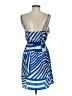 Maitai 100% Polyester Graphic Blue Cocktail Dress Size S - photo 2