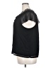 Ann Taylor LOFT 100% Polyester Black Short Sleeve Blouse Size XXL - photo 5