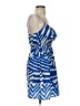 Maitai 100% Polyester Graphic Blue Cocktail Dress Size S - photo 4