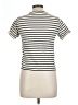 MNG Stripes Ivory Short Sleeve Turtleneck Size M - photo 2
