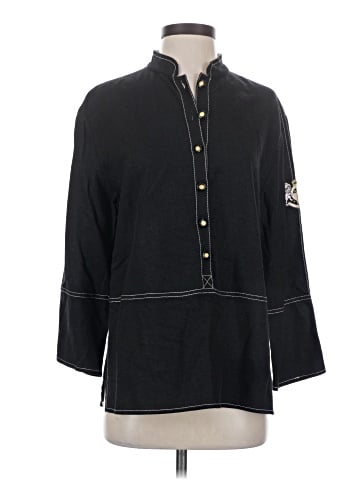 St. John Sport 3/4 Sleeve Button-Down Shirt (view 1)