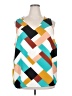Nine West 100% Polyester Teal Ivory Sleeveless Blouse Size 2X - photo 1