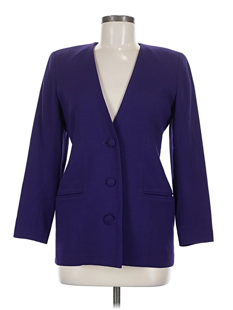 Pre-owned Talbots Blazer Jacket In Purple