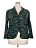 Koret 100% Polyester Tweed Teal Blazer Size 18 - photo 1