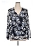Leota Blue Long Sleeve Blouse Size XXL - photo 1