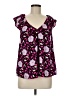Ann Taylor 100% Polyester Pink Short Sleeve Blouse Size M - photo 1