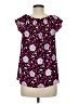 Ann Taylor 100% Polyester Pink Short Sleeve Blouse Size M - photo 2