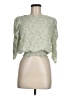 Paper Crane 100% Polyester Green 3/4 Sleeve Blouse Size M - photo 1