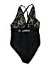 Unbranded Graphic Black One Piece Swimsuit Size 0X - photo 1