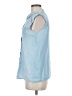 Assorted Brands Blue Sleeveless Button-Down Shirt Size M (estimated) - photo 5