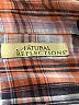 Natural Reflections 100% Cotton Plaid Orange Short Sleeve Button-Down Shirt Size 2XL - photo 6