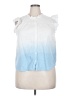 Daniel Rainn White Sleeveless Button-Down Shirt Size XXL - photo 1