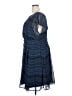 eShakti 100% Polyester Chevron-herringbone Blue Casual Dress Size 2X - photo 5