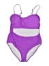 Unbranded Color Block Purple One Piece Swimsuit Size 4X - photo 1