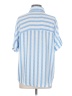 Unbranded Stripes Blue Short Sleeve Blouse Size S - photo 2