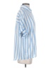 Unbranded Stripes Blue Short Sleeve Blouse Size S - photo 4