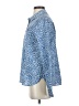 Dylan 100% Cotton Print Blue Long Sleeve Button-Down Shirt Size S - photo 5