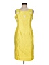 Kasper 100% Polyester Yellow Cocktail Dress Size M - photo 1