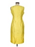 Kasper 100% Polyester Yellow Cocktail Dress Size M - photo 2