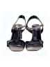 VANELi 100% Leather Color Block Black Sandals Size 11 - photo 2
