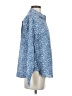 Dylan 100% Cotton Print Blue Long Sleeve Button-Down Shirt Size S - photo 4