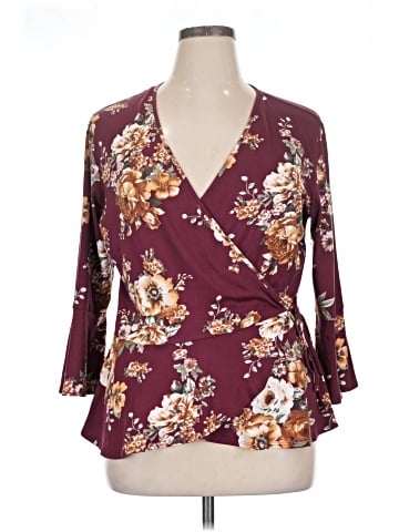 By & By 3/4 Sleeve Blouse (view 1)