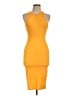 Zara Solid Orange Cocktail Dress Size L - photo 1