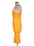 Zara Solid Orange Cocktail Dress Size L - photo 5