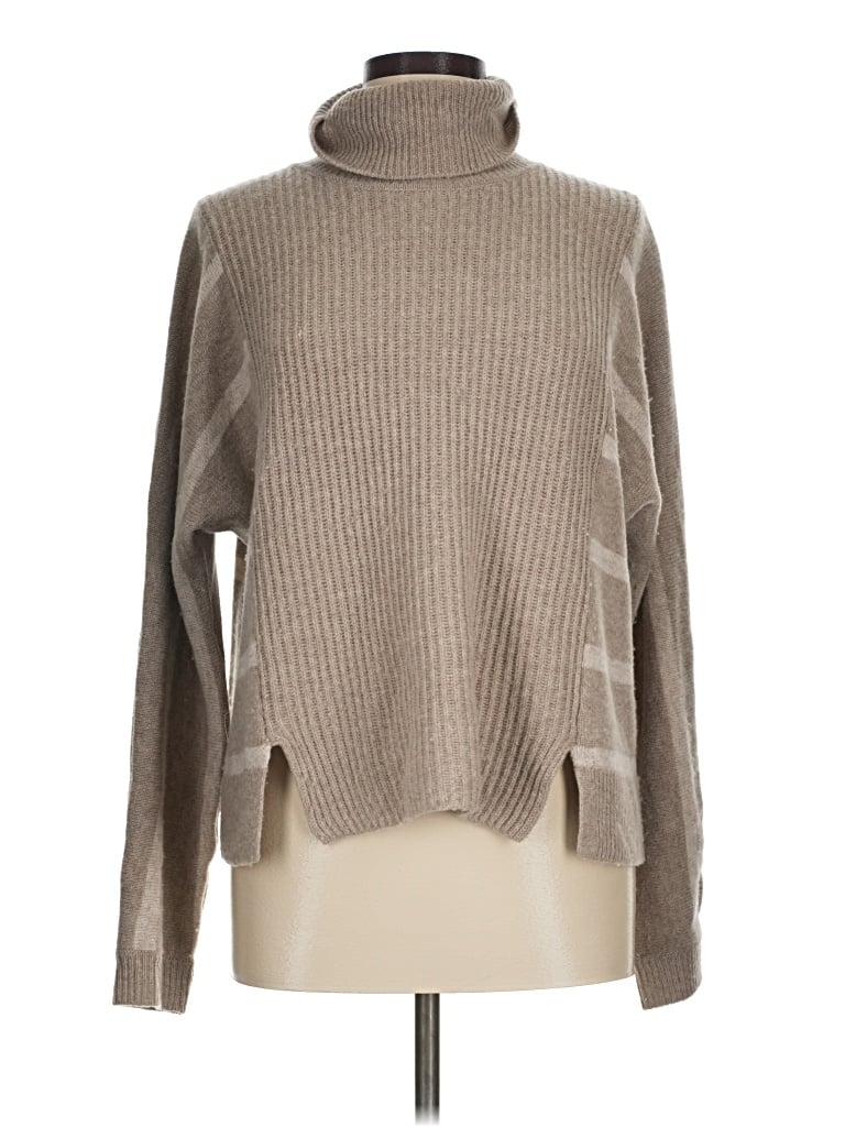 Pre-owned Splendid Wool Pullover Sweater In Tan
