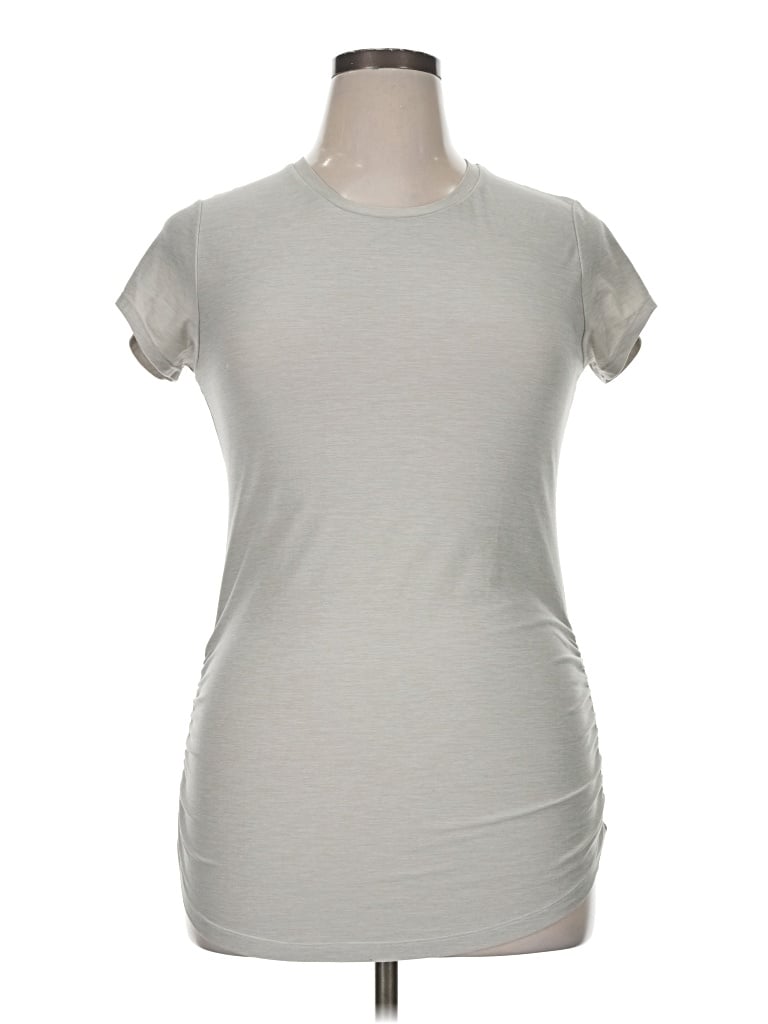 Pre-owned New Balance Short Sleeve T-shirt In Gray