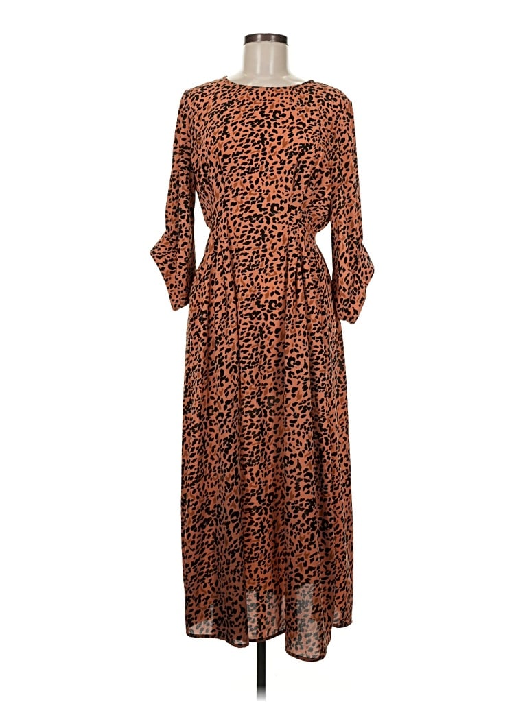 Pre-owned Umgee Casual Dress In Brown