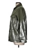 Topshop 100% Cotton Metallic Green Jacket Size 8 - photo 5