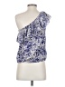 American Eagle Outfitters 100% Polyester Blue Sleeveless Blouse Size S - photo 2