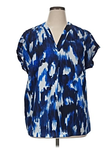 Lauren by Ralph Lauren Short Sleeve Blouse (view 1)