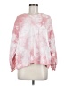 Rebecca Minkoff 100% Cotton Tie-dye Pink Pullover Sweater Size M - photo 1