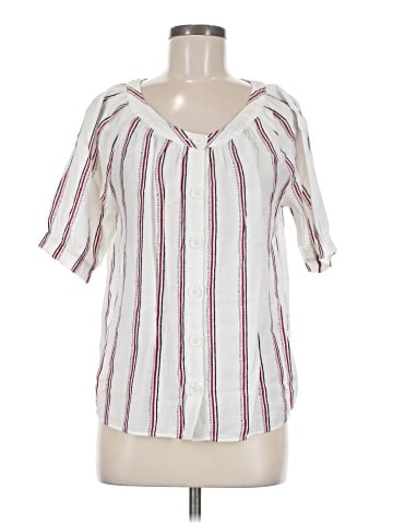 Christopher & Banks Short Sleeve Blouse (view 1)
