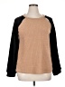 Suzanne Betro Color Block Tan Pullover Sweater Size XL - photo 1