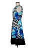 Signature Graphic Blue Cocktail Dress Size 6 - photo 5