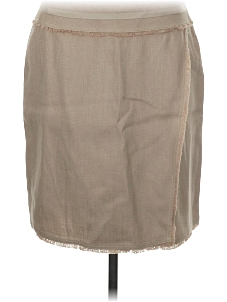 Pre-owned Ann Taylor Formal Skirt In Tan