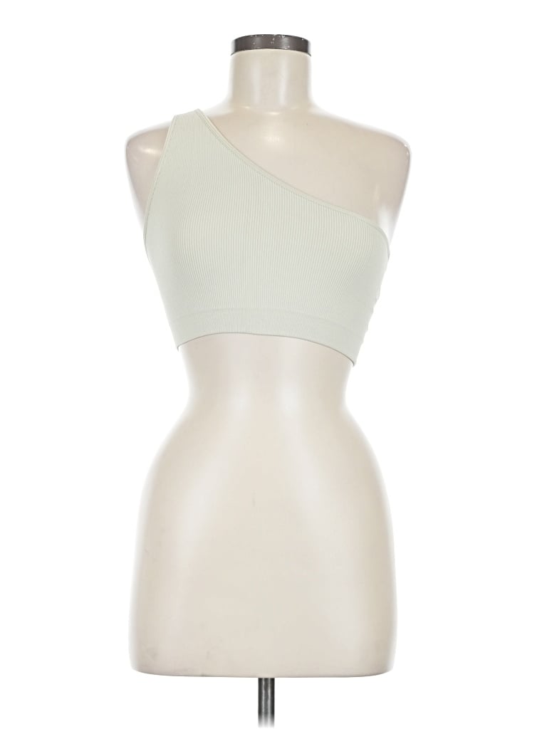 Pre-owned Assorted Brands Tank Top Green Strapless Neckline Tops