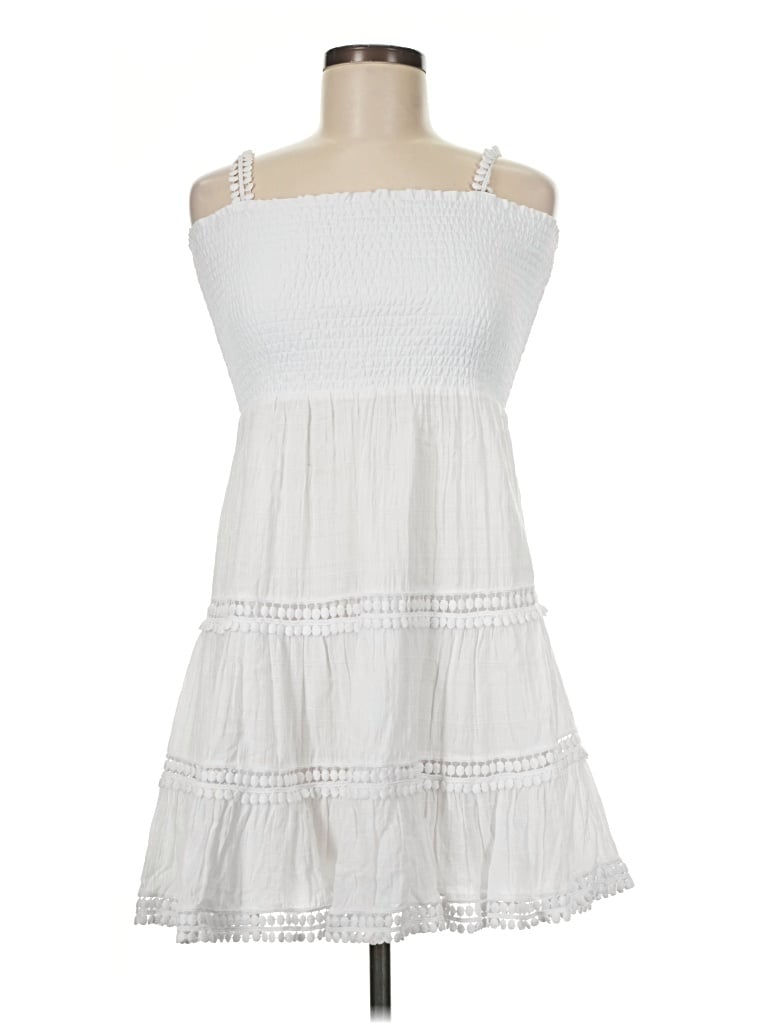 Pre-owned Steve Madden Casual Dress In White