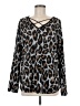 Lilypad Animal Print Black Pullover Sweater Size M - photo 1