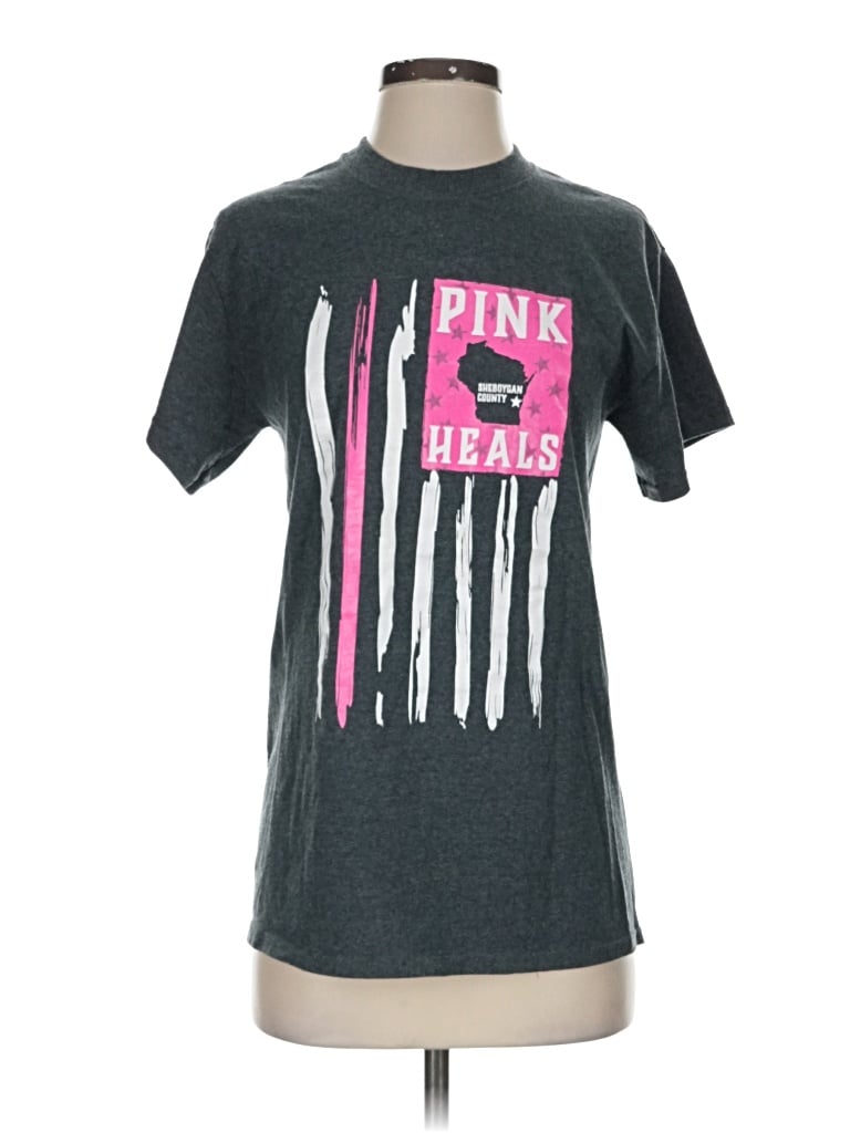 Pre-owned Gildan Short Sleeve T-shirt In Pink