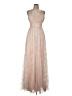 Windsor 100% Polyester Stars Tan Cocktail Dress Size 7 - photo 1