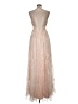 Windsor 100% Polyester Stars Tan Cocktail Dress Size 7 - photo 2